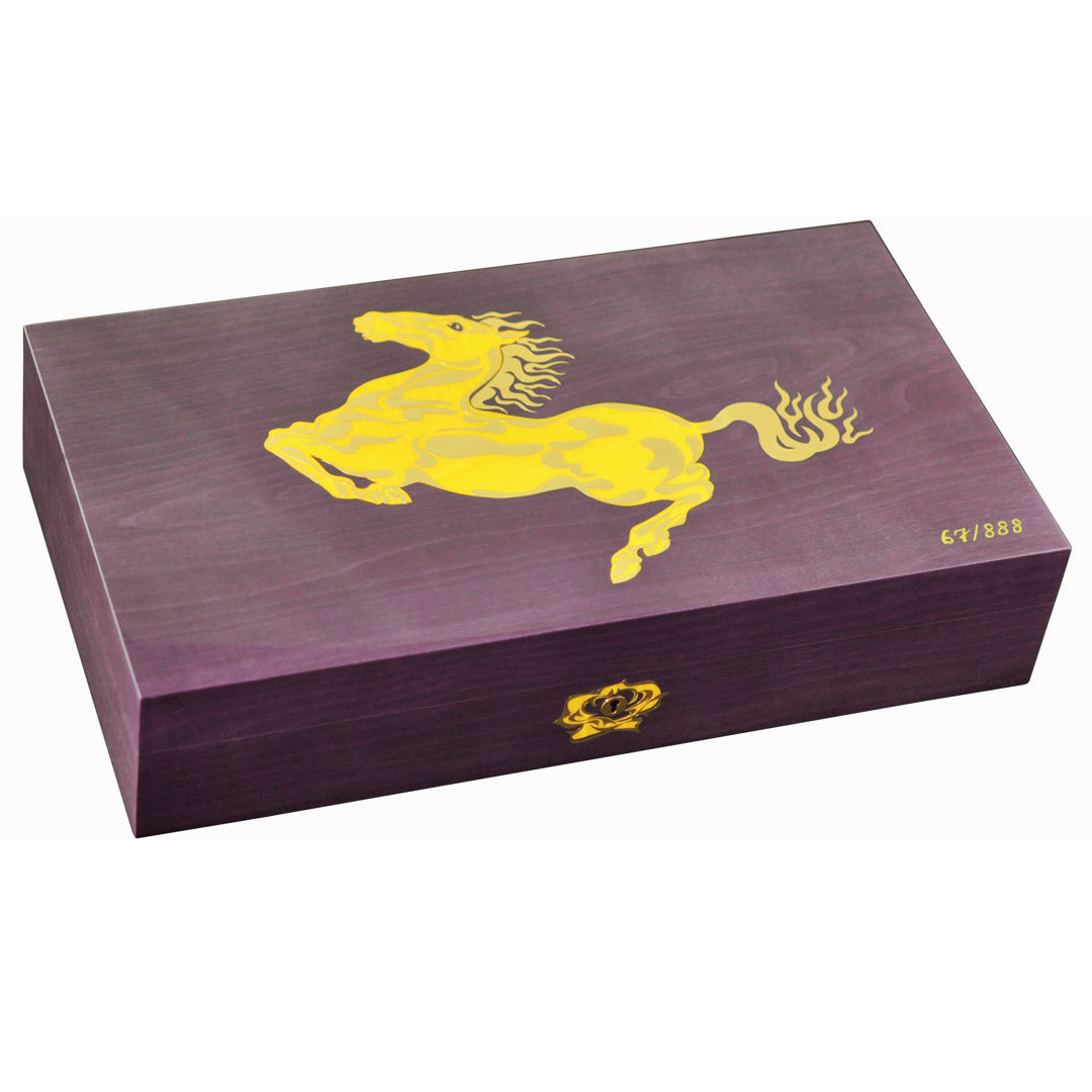 elie-bleu-horse-humidor-f-r-110-zigarren-schwarz-palisander image 4