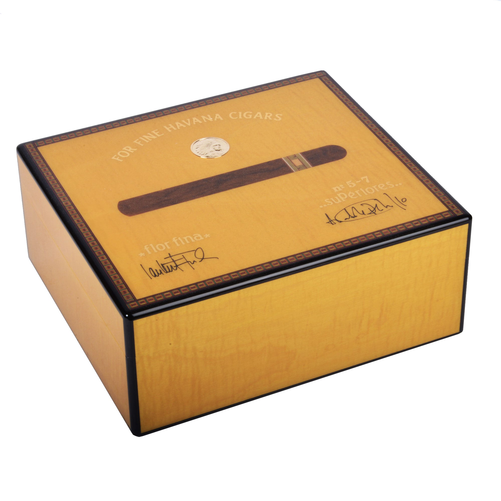 elie-bleu-medal-humidor-50-zigarren-schwarz-sykomore image 3
