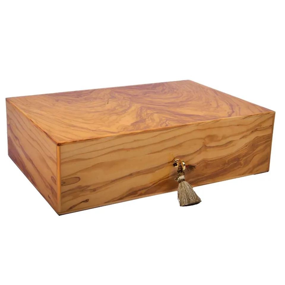 elie-bleu-olivenholz-humidor-natur-110-zigarren image 1