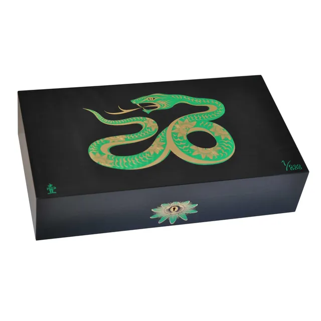 elie-bleu-snake-humidor-110-zigarren-schwarz-sycomore image 1