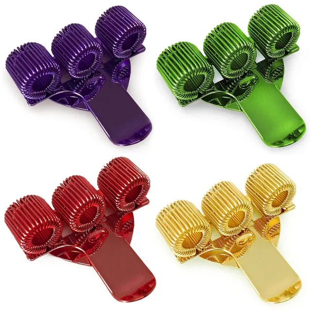ashton-and-wright-dreifach-stifthalter-metall-4-st-ck-rot-gold-gr-n-violett image 1