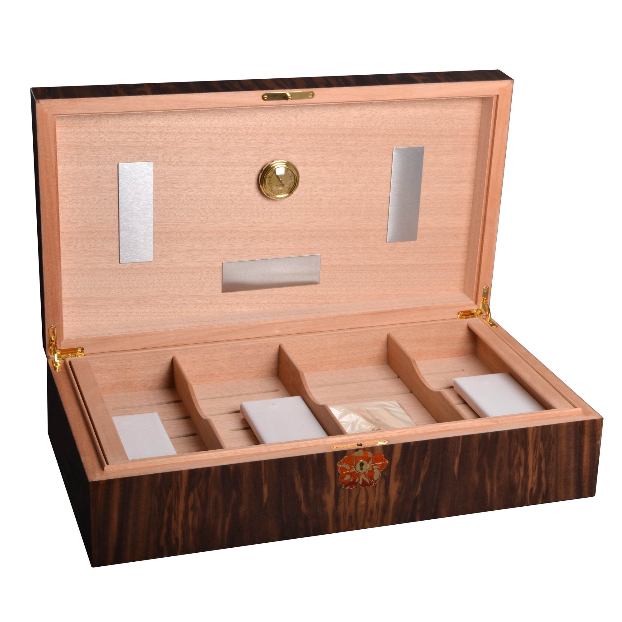 elie-bleu-tiger-humidor-geflammter-nussbaum-250-zigarren image 2